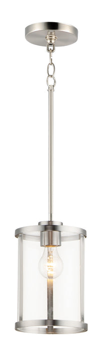 Maxim 25252CLSN One Light Pendant, Satin Nickel
