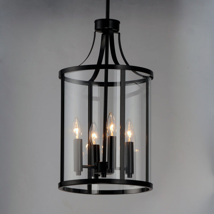 Maxim 25253CLBK Four Light Pendant, Black