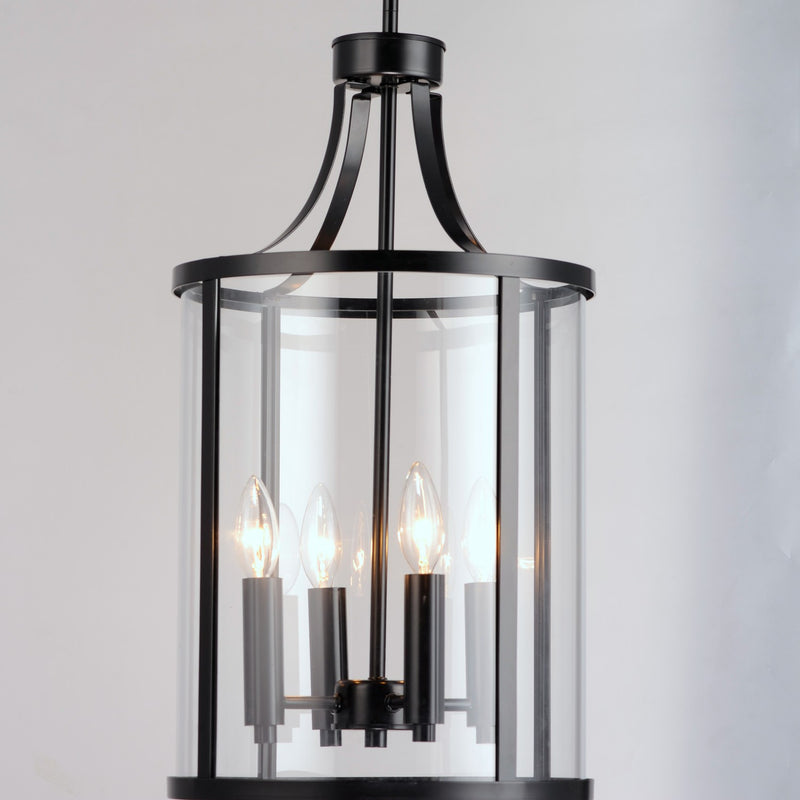 Maxim 25253CLBK Four Light Pendant, Black