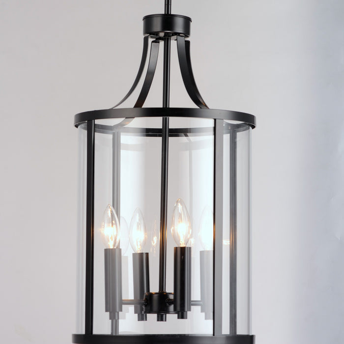 Maxim 25253CLBK Four Light Pendant, Black