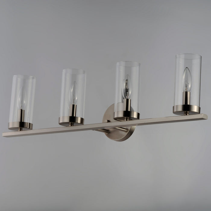 Maxim 25258CLSN Four Light Bath Vanity, Satin Nickel
