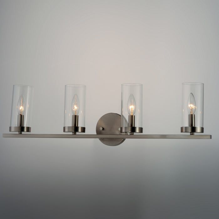 Maxim 25258CLSN Four Light Bath Vanity, Satin Nickel