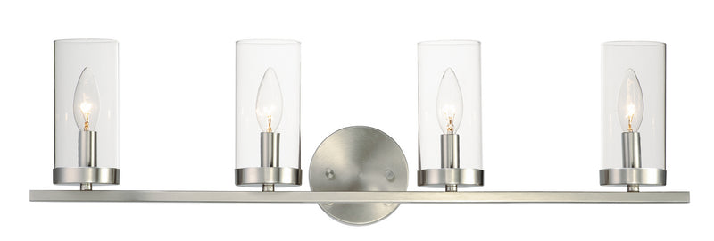 Maxim 25258CLSN Four Light Bath Vanity, Satin Nickel