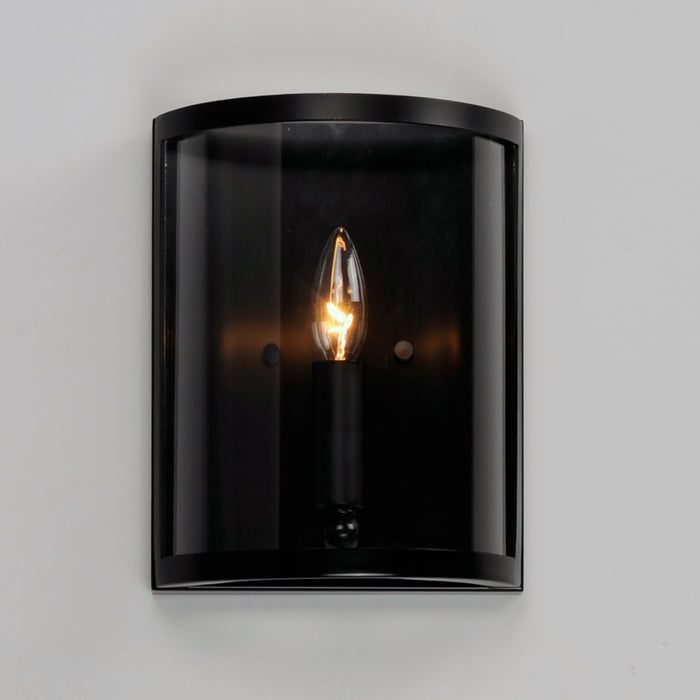 Maxim 25259CLBK One Light Wall Sconce, Black