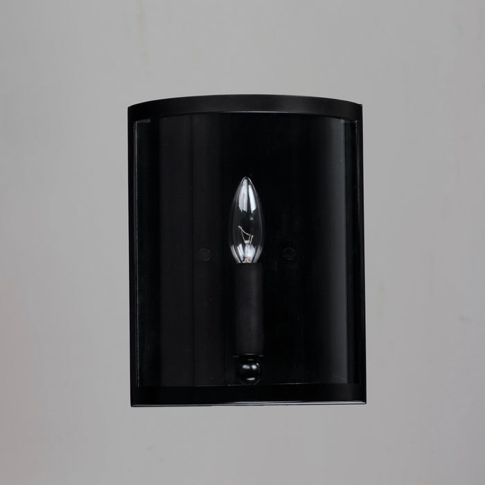 Maxim 25259CLBK One Light Wall Sconce, Black