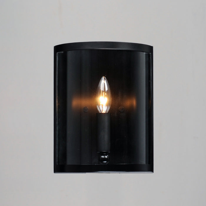 Maxim 25259CLBK One Light Wall Sconce, Black