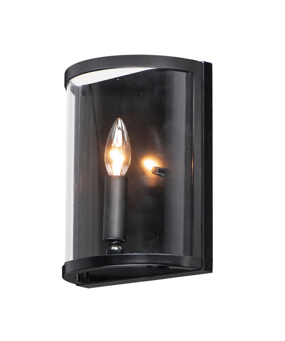 Maxim 25259CLBK One Light Wall Sconce, Black