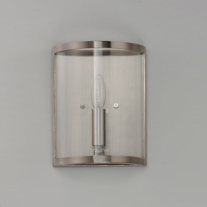 Maxim 25259CLSN One Light Wall Sconce, Satin Nickel