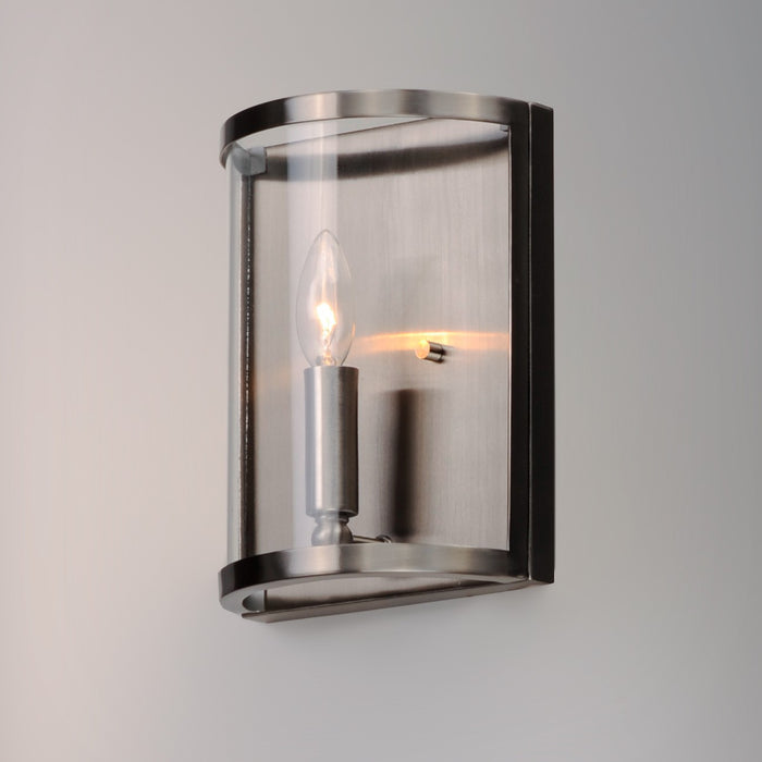 Maxim 25259CLSN One Light Wall Sconce, Satin Nickel