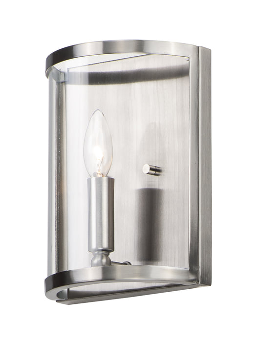 Maxim 25259CLSN One Light Wall Sconce, Satin Nickel