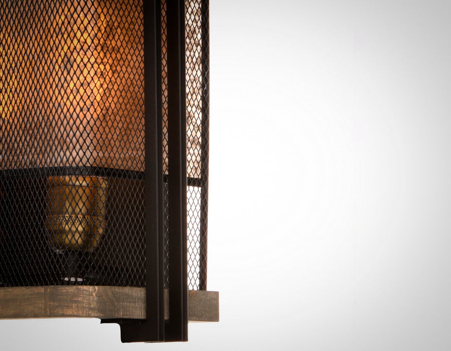 Maxim 27562BKBWAB Two Light Wall Sconce, Black / Barn Wood / Antique Brass