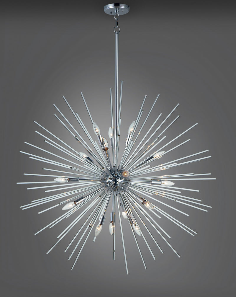 Maxim 28666CLPC 16 Light Pendant, Polished Chrome
