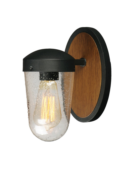 Maxim 30011CDAPBK One Light Outdoor Wall Lantern, Antique Pecan / Black