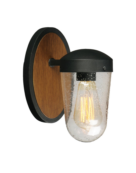 Maxim 30011CDAPBK One Light Outdoor Wall Lantern, Antique Pecan / Black
