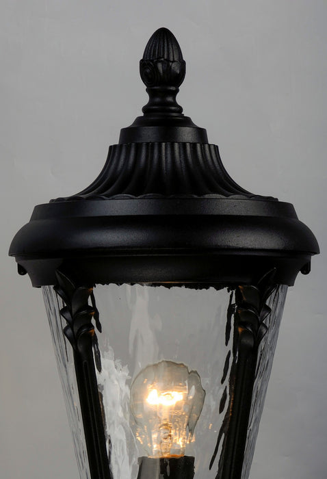 Maxim 3050WGBK One Light Outdoor Pole/Post Lantern, Black