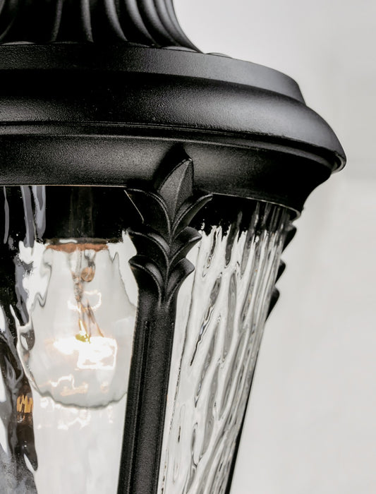 Maxim 3050WGBK One Light Outdoor Pole/Post Lantern, Black