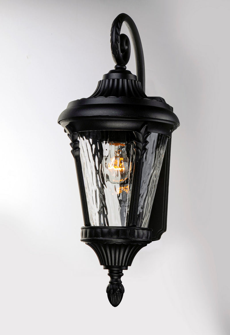 Maxim 3054WGBK One Light Outdoor Wall Lantern, Black