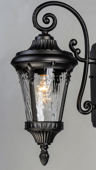 Maxim 3054WGBK One Light Outdoor Wall Lantern, Black