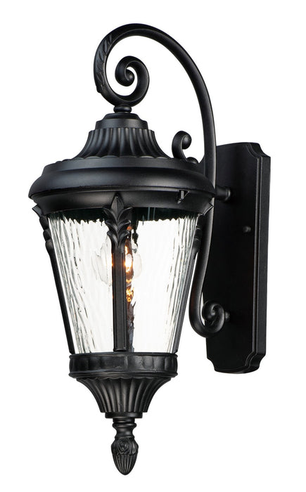 Maxim 3054WGBK One Light Outdoor Wall Lantern, Black