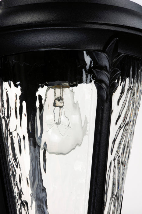 Maxim 3055WGBK Three Light Outdoor Wall Lantern, Black