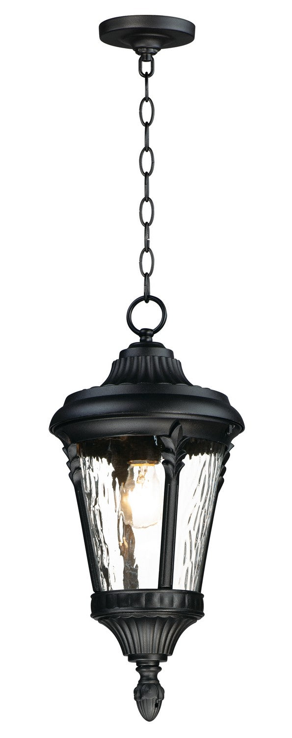 Maxim 3058WGBK One Light Outdoor Hanging Lantern, Black