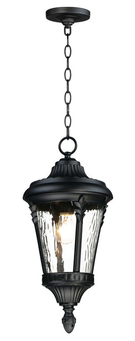 Maxim 3058WGBK One Light Outdoor Hanging Lantern, Black