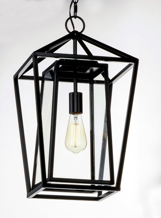 Maxim 3178CLBK One Light Outdoor Hanging Lantern, Black