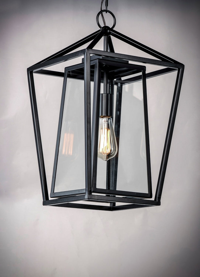 Maxim 3178CLBK One Light Outdoor Hanging Lantern, Black