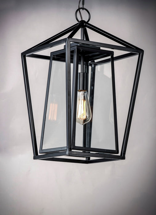 Maxim 3178CLBK One Light Outdoor Hanging Lantern, Black