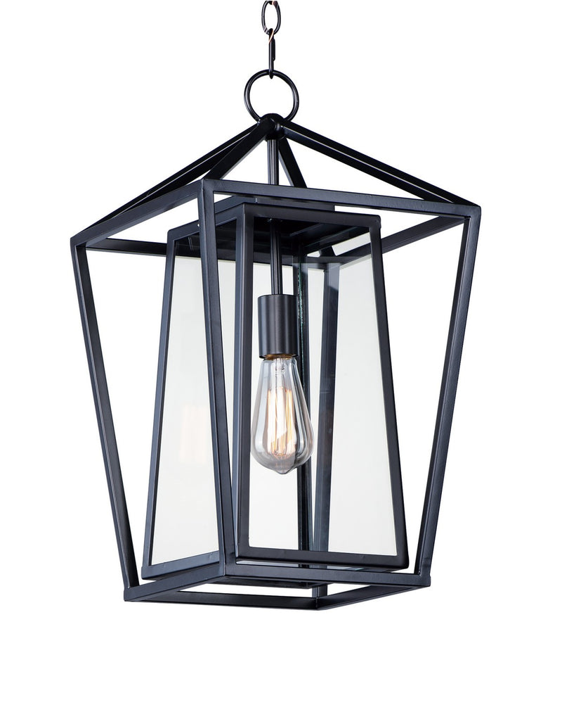 Maxim 3178CLBK One Light Outdoor Hanging Lantern, Black