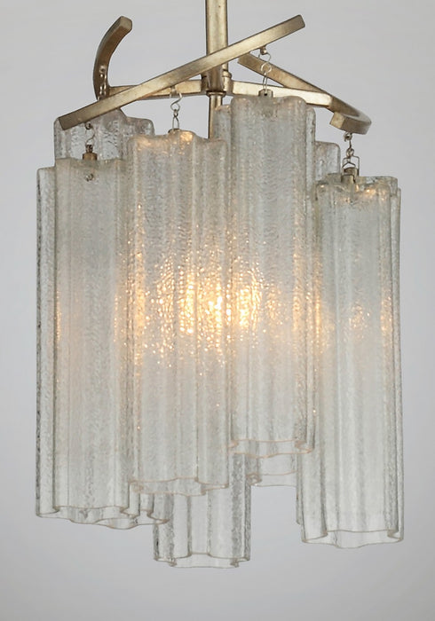 Maxim 39573WFLGS One Light Pendant, Golden Silver