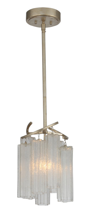 Maxim 39573WFLGS One Light Pendant, Golden Silver