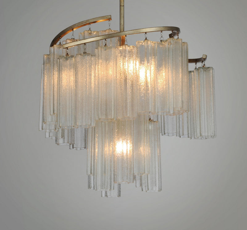 Maxim 39575WFLGS Seven Light Pendant, Golden Silver