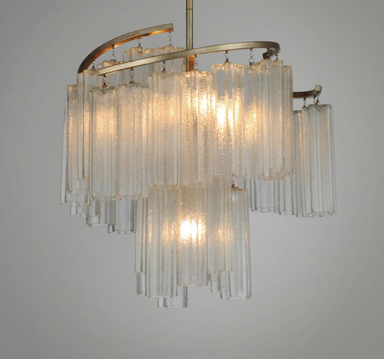 Maxim 39575WFLGS Seven Light Pendant, Golden Silver