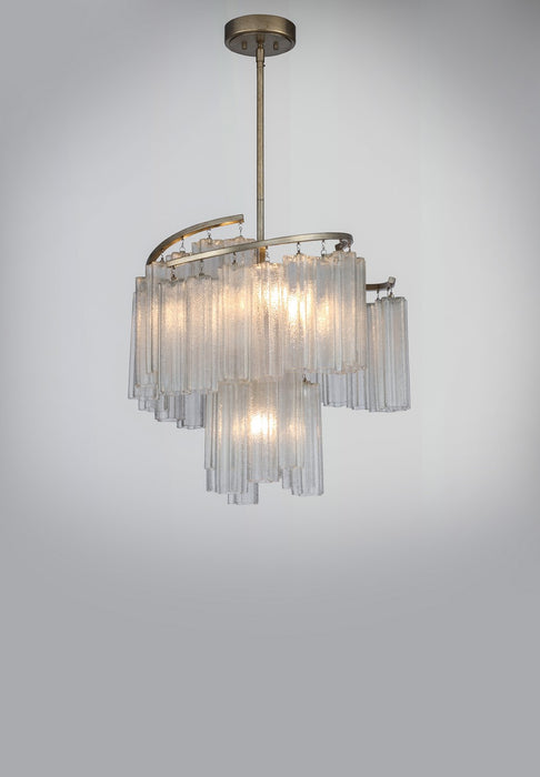 Maxim 39575WFLGS Seven Light Pendant, Golden Silver