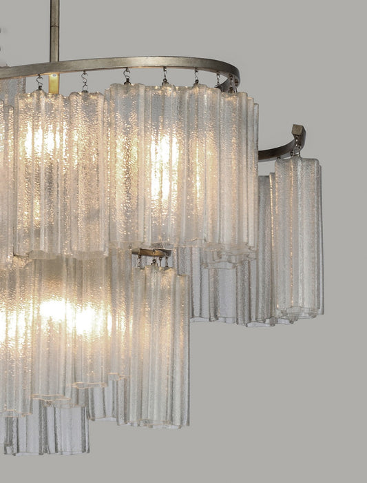 Maxim 39577WFLGS Nine Light Pendant, Golden Silver