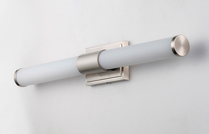 Maxim 52114WTSN LED Bath Vanity, Satin Nickel