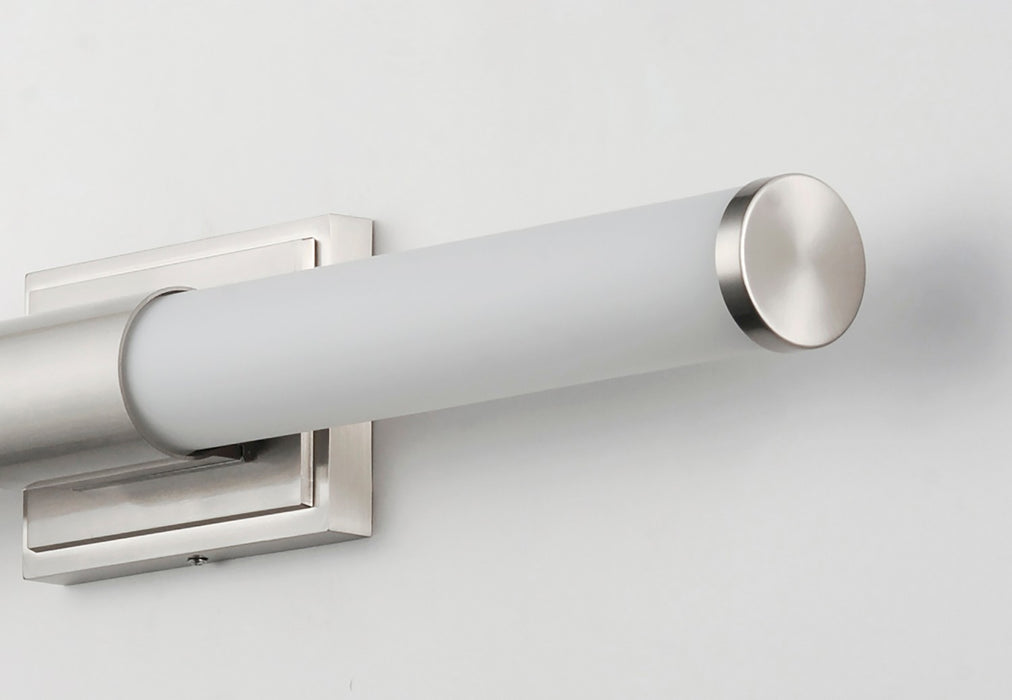 Maxim 52114WTSN LED Bath Vanity, Satin Nickel