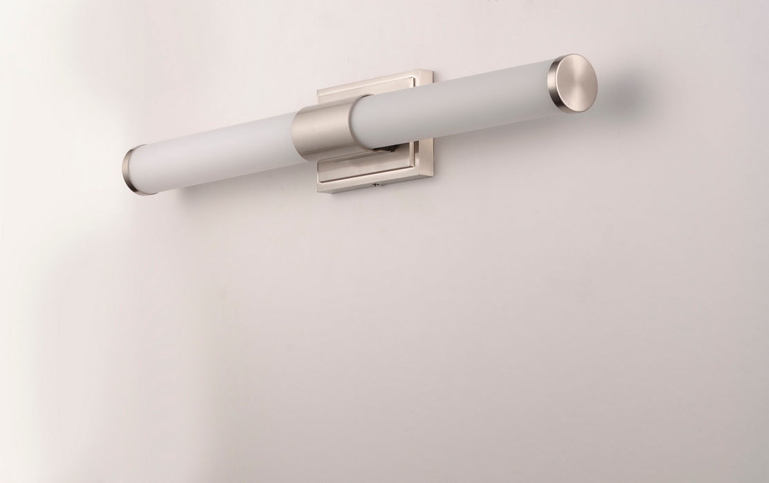 Maxim 52116WTSN LED Bath Vanity, Satin Nickel