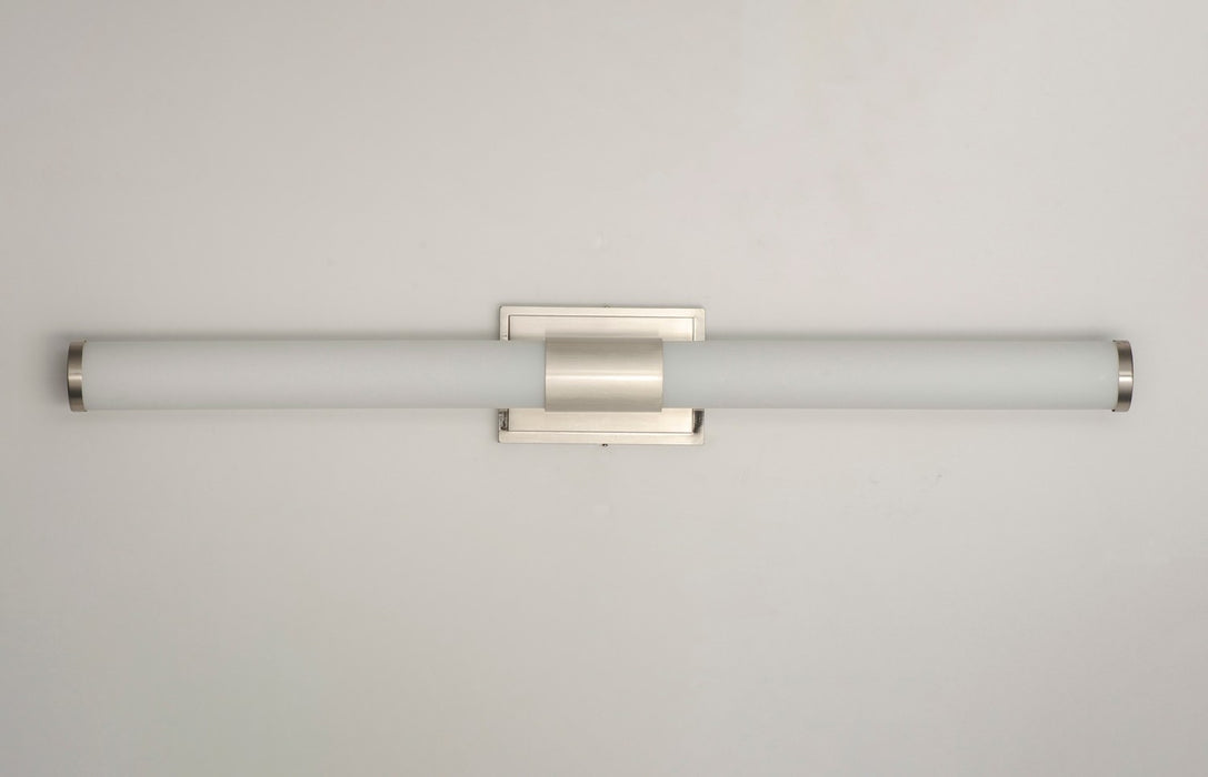 Maxim 52117WTSN LED Bath Vanity, Satin Nickel