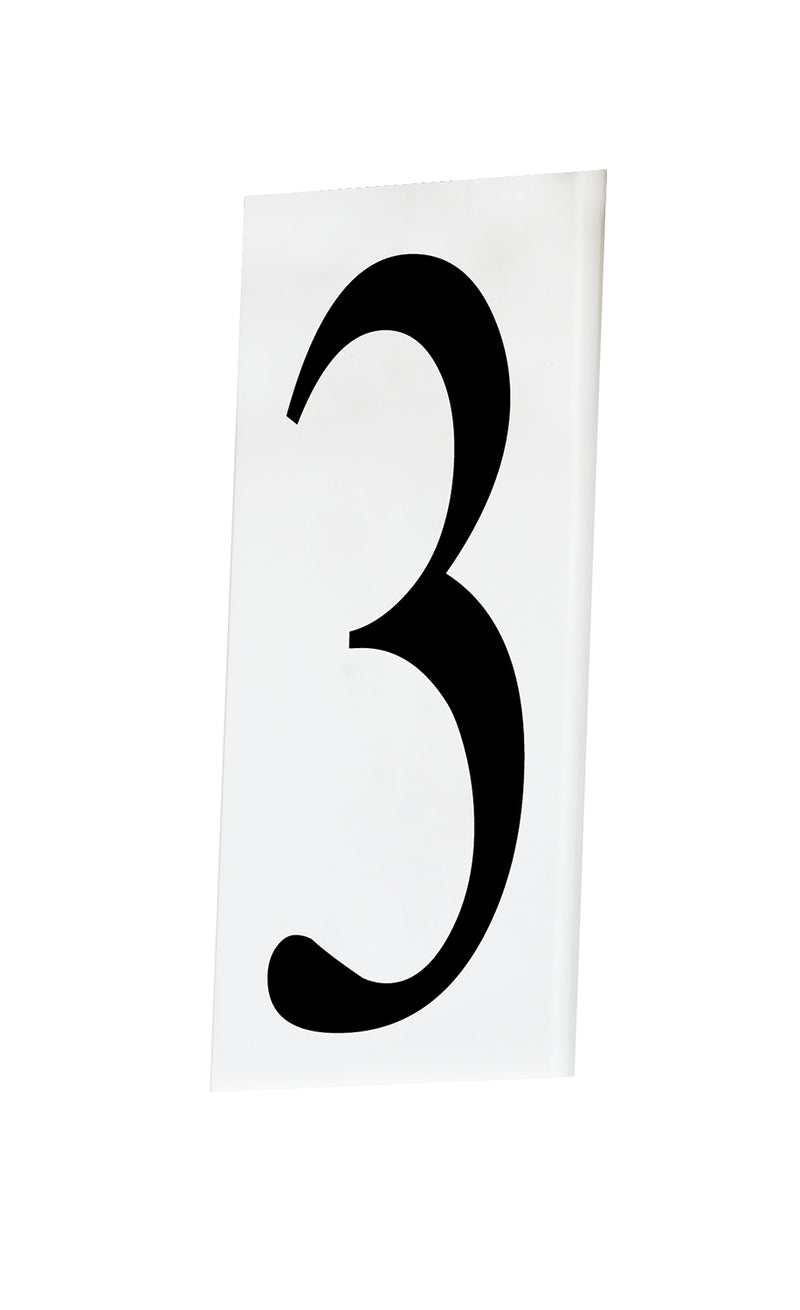 Maxim 53613WT House Number 3, White