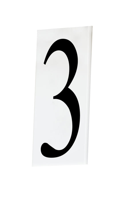 Maxim 53613WT House Number 3, White