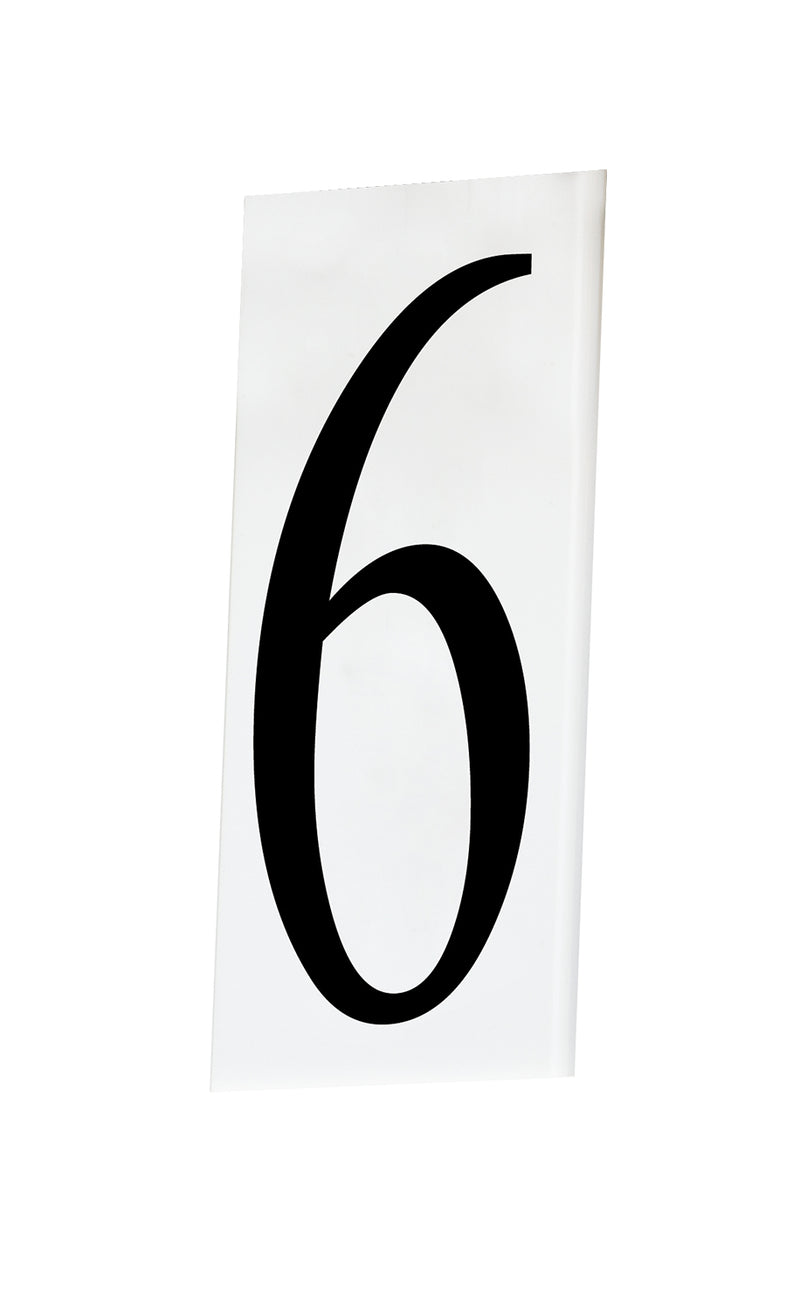 Maxim 53616WT House Number 6, White