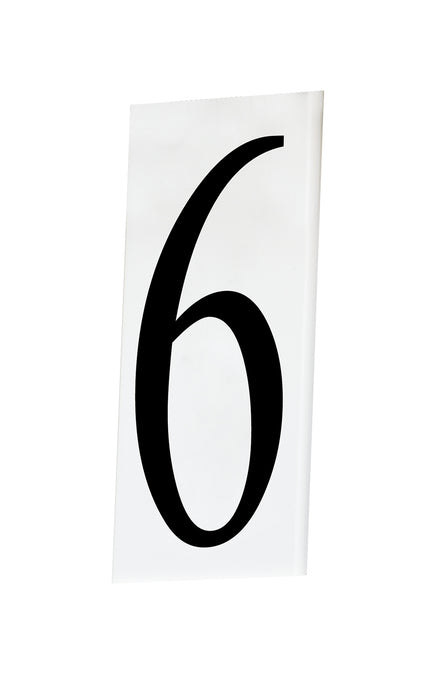 Maxim 53616WT House Number 6, White