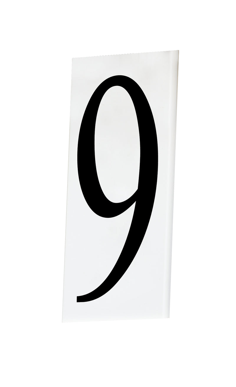 Maxim 53619WT House Number 9, White