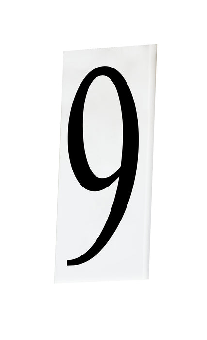 Maxim 53619WT House Number 9, White