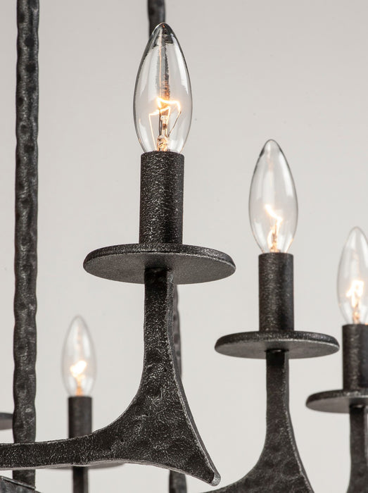 Maxim 30307NI Eight Light Linear Pendant, Natural Iron