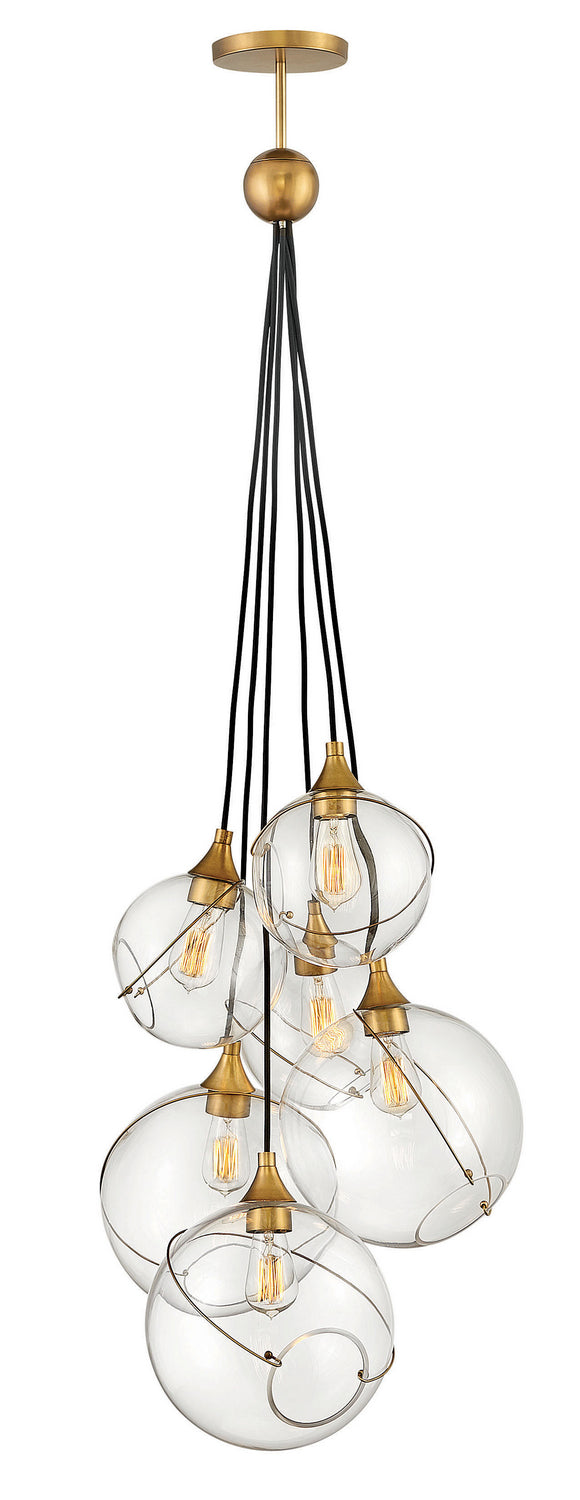 Hinkley 30306HBR LED Chandelier, Heritage Brass