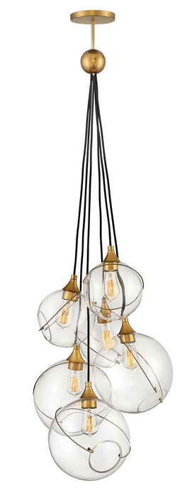 Hinkley 30306HBR LED Chandelier, Heritage Brass