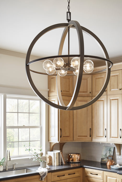 Hinkley 3428DC LED Chandelier, Dark Cement